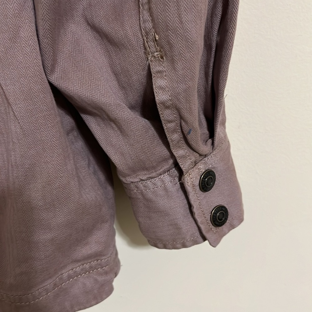 Free people X We the free Women's Purple Utility Jacket size L NWOT - Picture 8 of 13